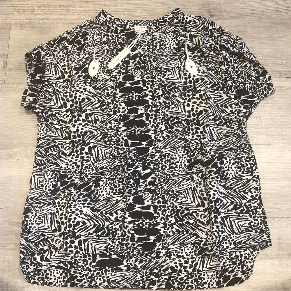 Loyal Hana  Zebra  Print Top